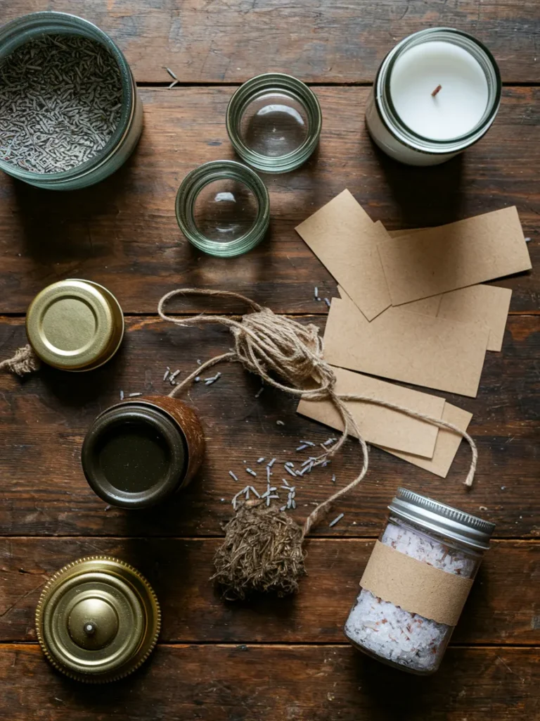  Thrifted jars, labels, and herbs for budget witch bathroom decor projects