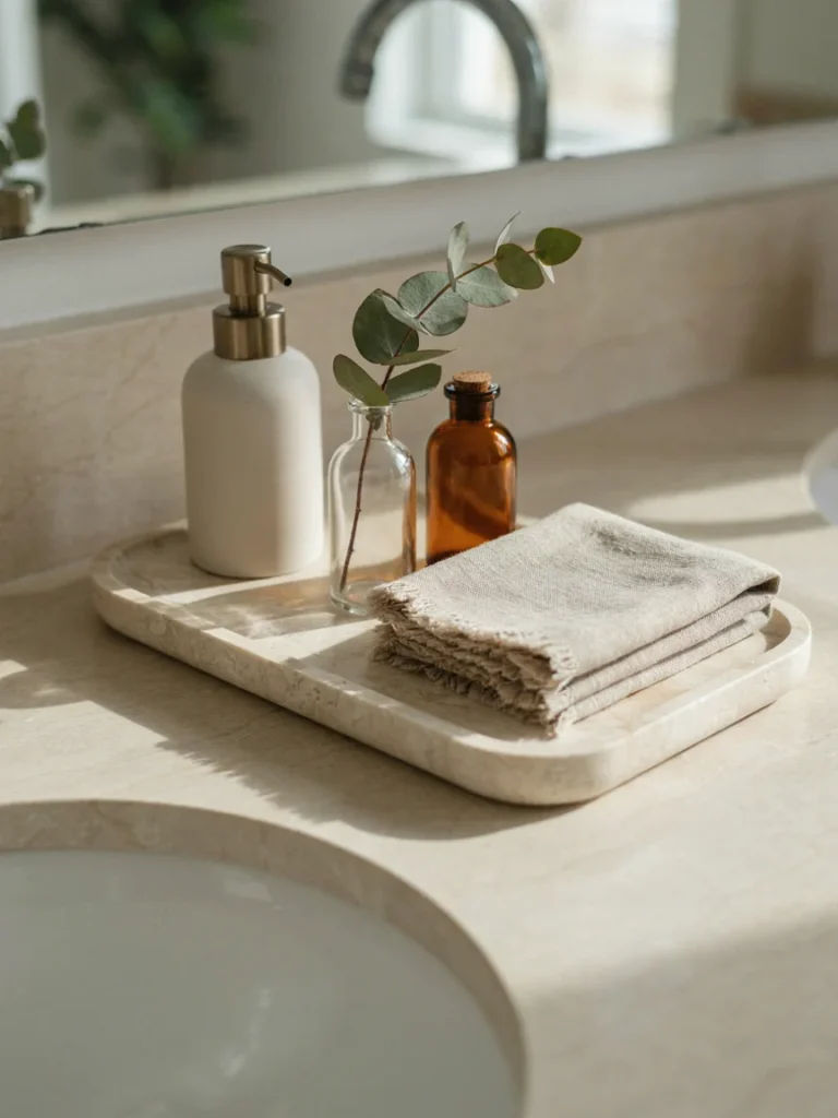 What Actually Belongs on Your Bathroom Sink Decor Countertop?