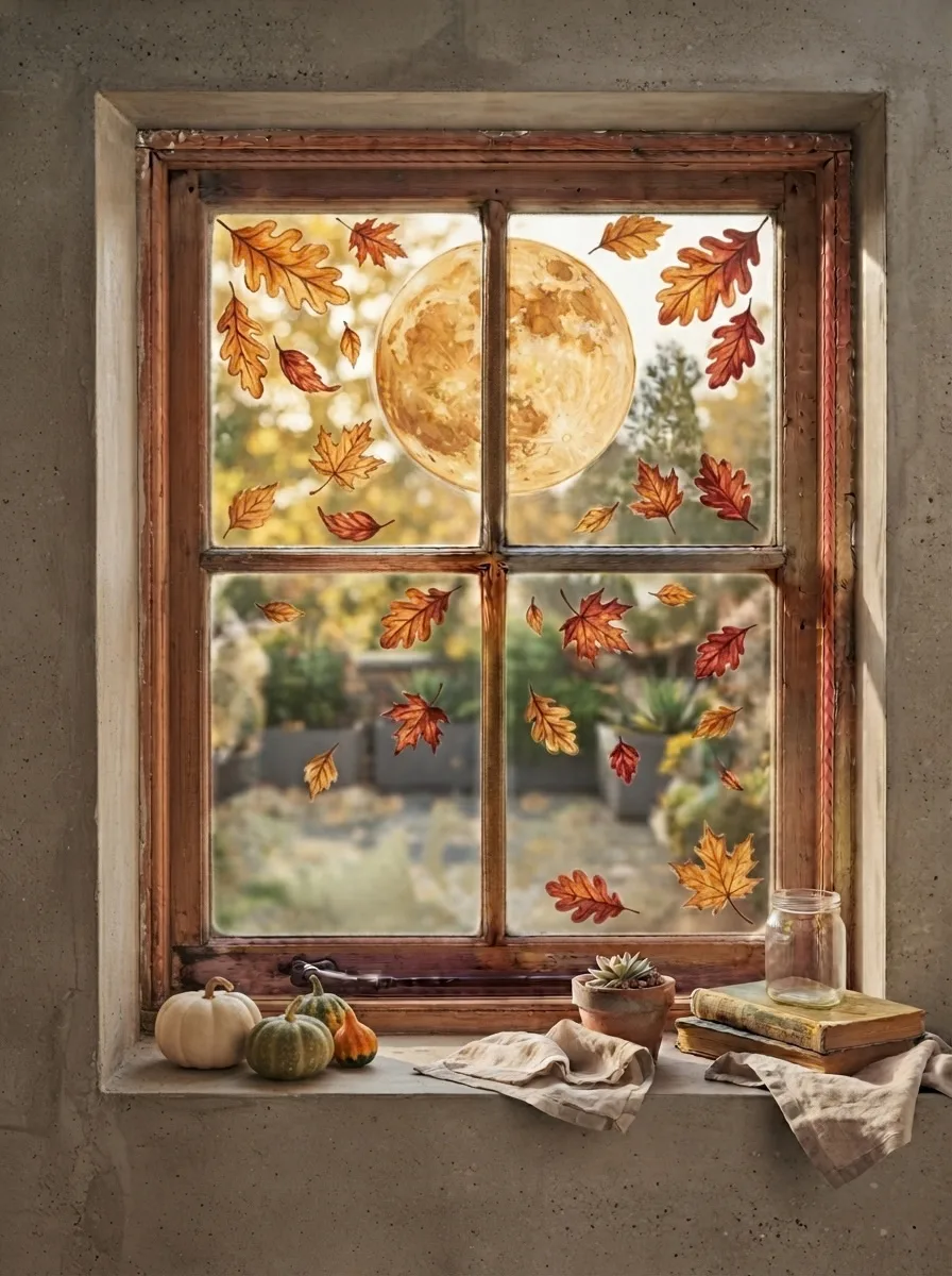 Fall Window Painting Ideas: 25 Cozy Designs to Brighten Your Glass