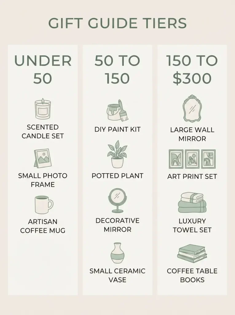 Cost breakdown for budget zen spa bathroom decor in three price tiers