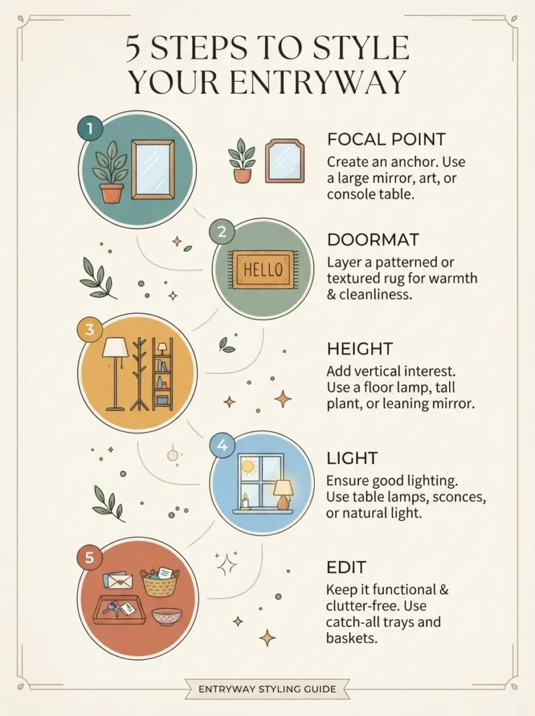 Five step checklist for decorating a front door for fall