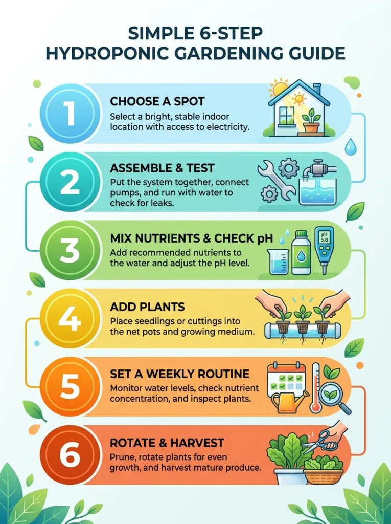Step by step setup for a vertical garden tower.